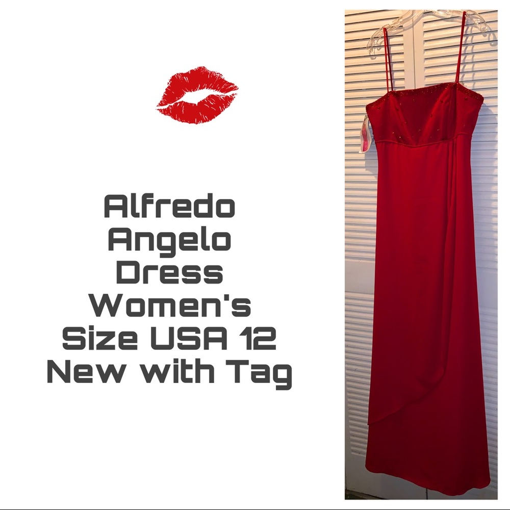 Alfredo Angelo Maxi Dress Size 12 Women’s Red